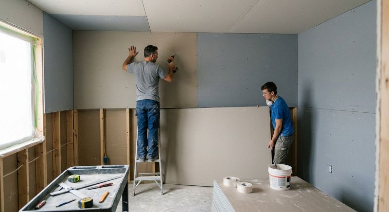 Bedroom Drywall Installation in Overland Park, KS