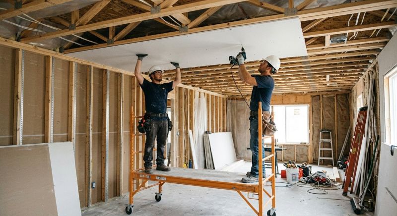 Ceiling Drywall Installation in Kansas City, MO