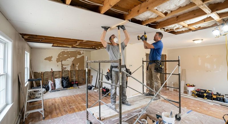 Ceiling Drywall Replacement in Conroe, TX