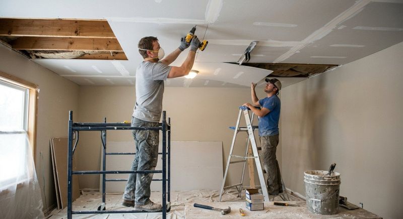 Ceiling Drywall Replacement in Denver County, CO