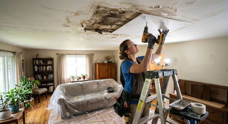 Ceiling Water Damage Repair in Wilmington, NC