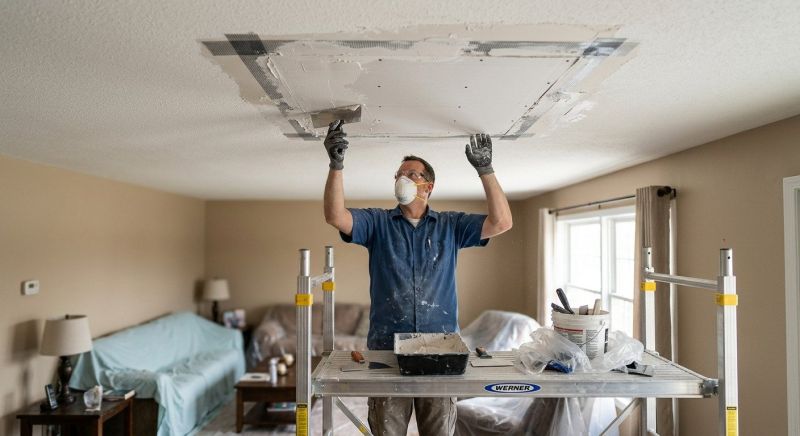 Garage Drywall Repair in Conroe, TX