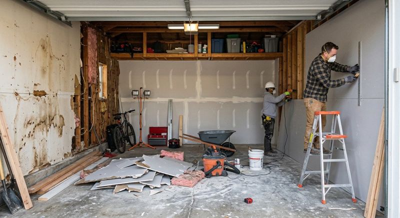 Garage Drywall Replacement in Denver, CO