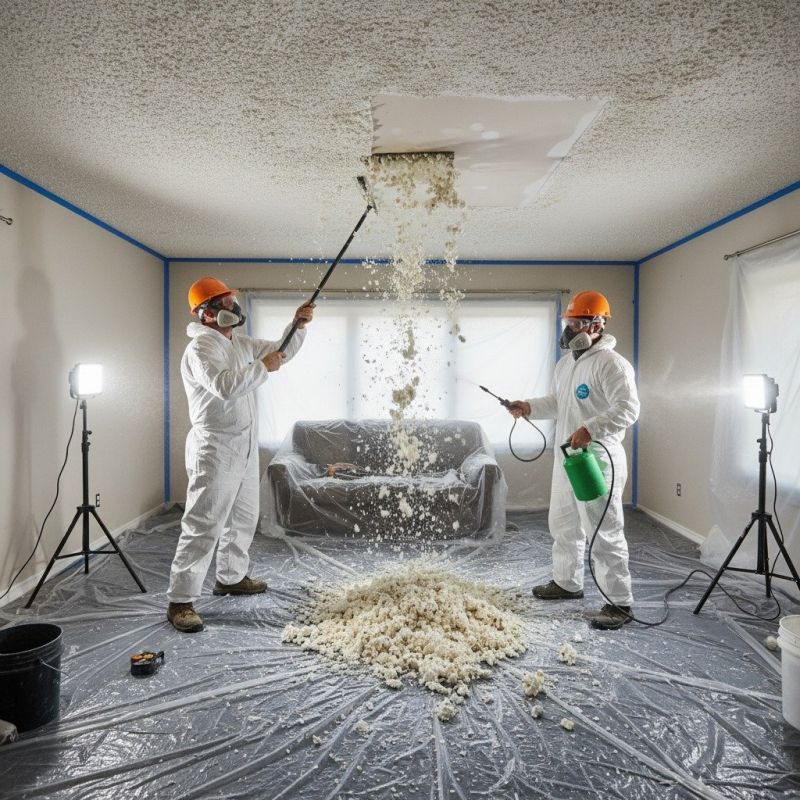 Knockdown Ceiling Removal in Roswell, GA