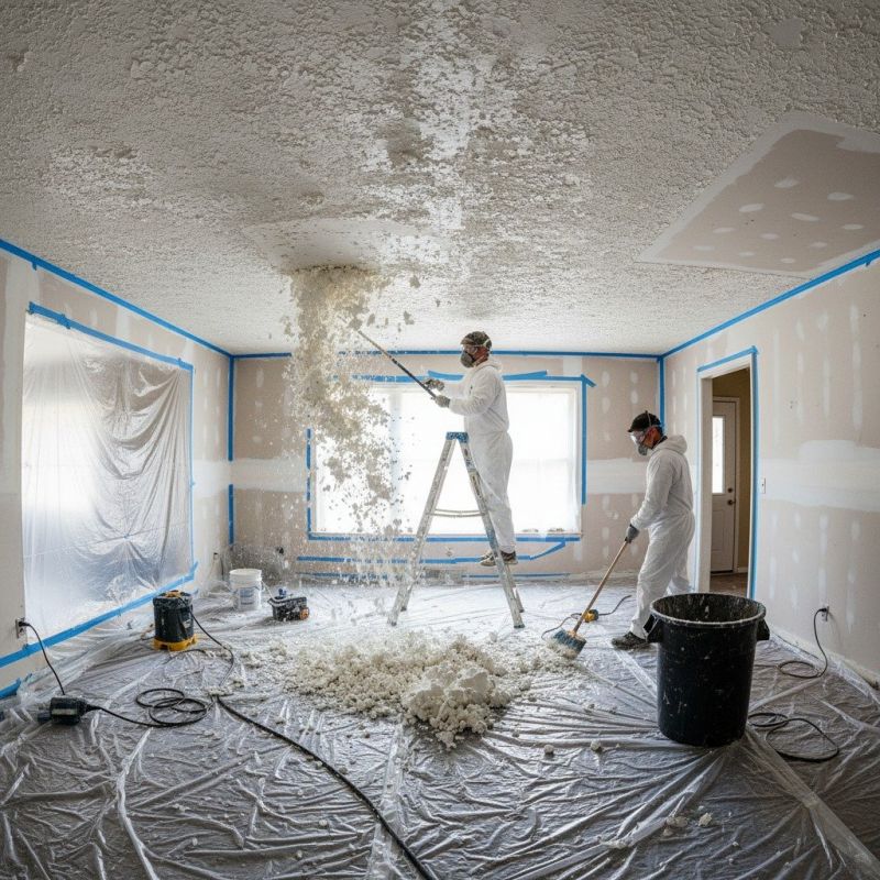 Knockdown Ceiling Removal in Dayton, OH