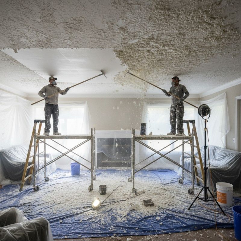 Knockdown Ceiling Removal in Kansas City, MO
