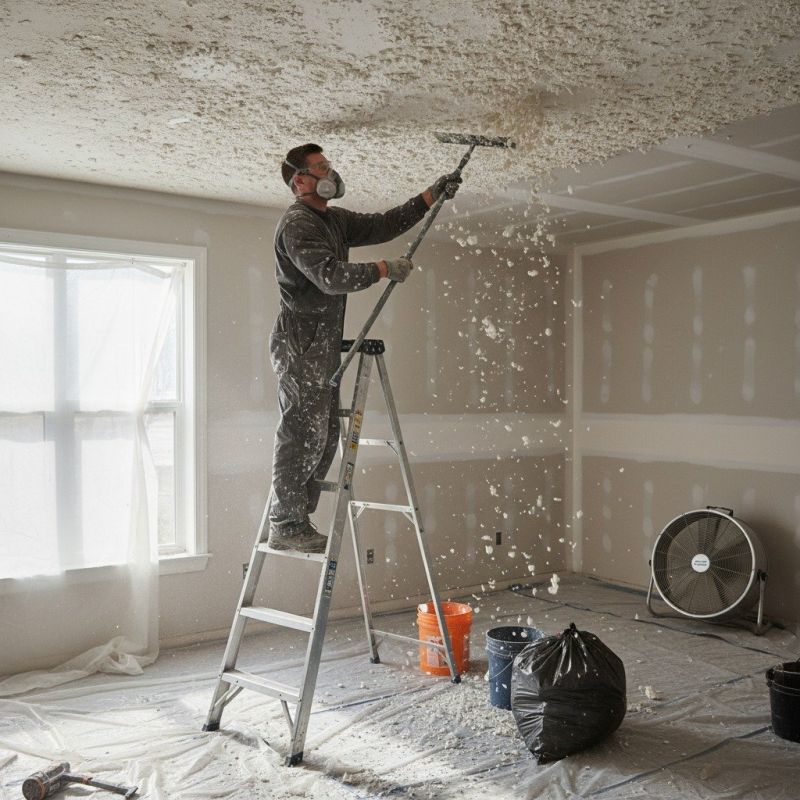 Knockdown Ceiling Removal in Denver County, CO