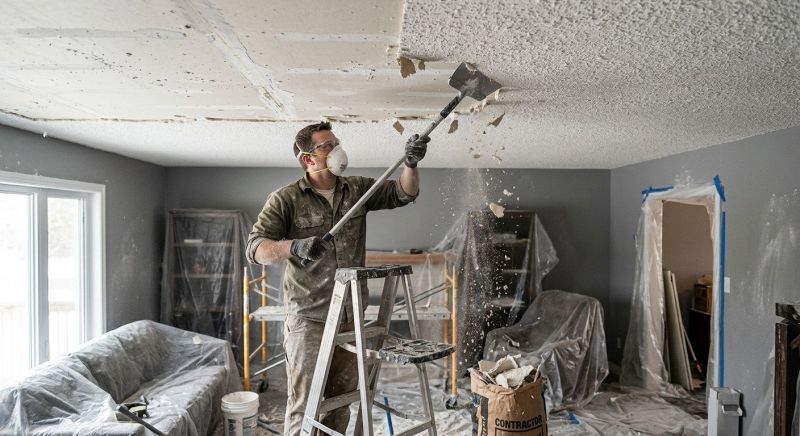 Knockdown Ceiling Removal in Mesa, AZ