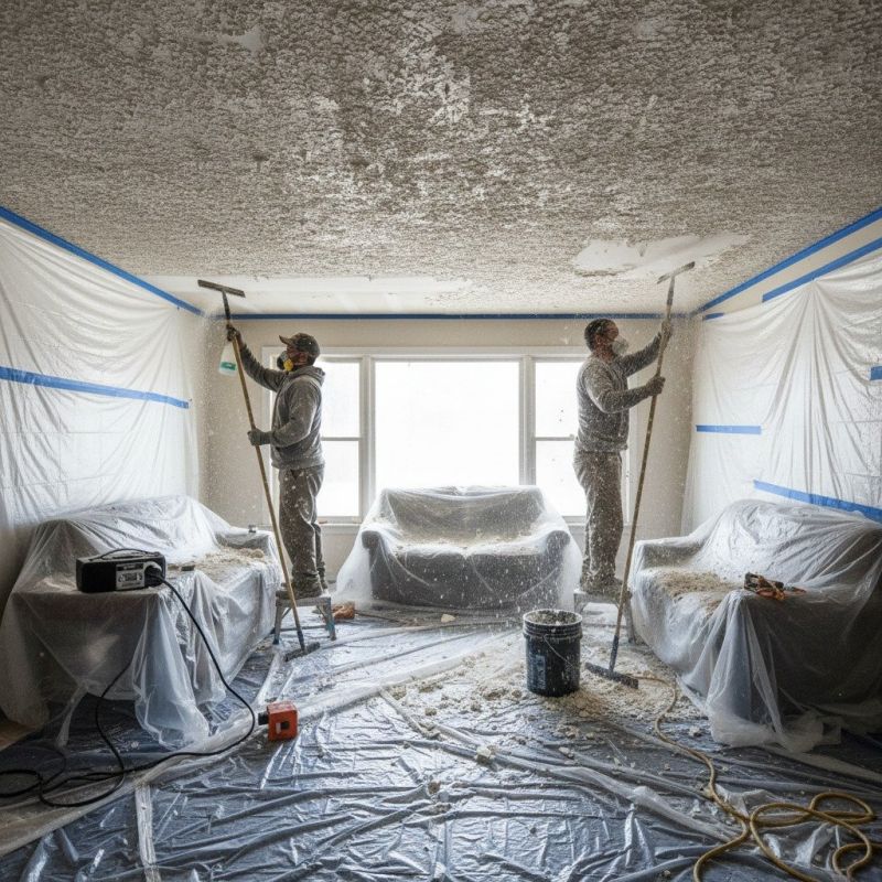 Knockdown Ceiling Removal in Alpharetta, GA