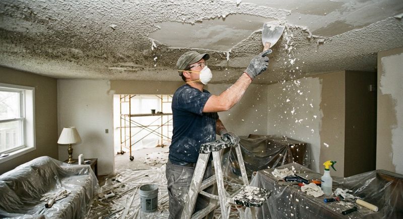 Textured Ceiling Scraping in Alpharetta, GA